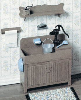 Dollhouse Miniature F-310 Kitchen Sink Kit